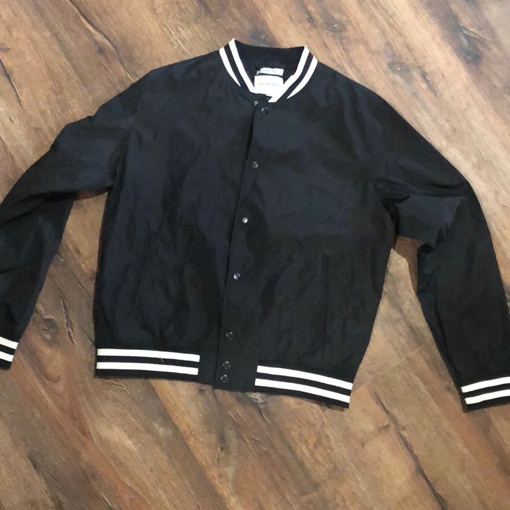 NWT Lrg Black Goodfellow & Co WaterResistant Coat